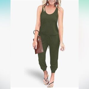 PRETTYGARDEN Sleeveless Drawstring Jumpsuit *Never worn*